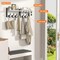 29" Coat Rack Wall Mount with Shelf, 4 in 1 Coat and Key Hanger with 11 Metal Hooks, Entryway Wall Mounted Shelf with Mail Holder for Living Room, Bedroom, White